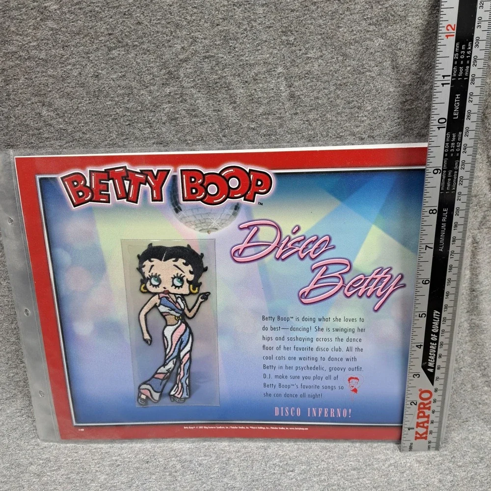 Betty Boop‎ Patch Disco Betty Clothing Bag Patch Collectible Vintage Dance Party